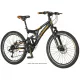 Explorer Thunder 24 gyerek összteleszkópos V-fékes MTB kerékpár Fekete