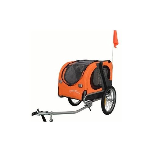 Állat szállító utánfutó kisebb testű kutyáknak, macskáknak 68x43.5x50cm