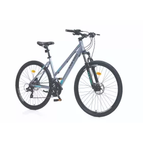   Corelli Riviera 2.0 könnyűvázas női crosstrekking kerékpár 18" Grafit-Türkiz
