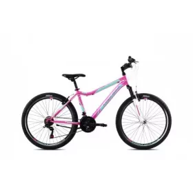   Capriolo diavolo 600 dx fs 26" női mtb kerékpár 17" rózsaszín-türkiz 2021