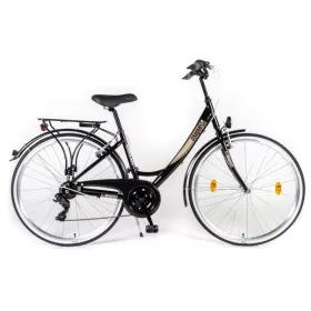   Csepel budapest 28” 7sp ALUMINIUM női városi kerékpár fekete