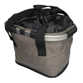 Kosár szövet QR barnásszürke