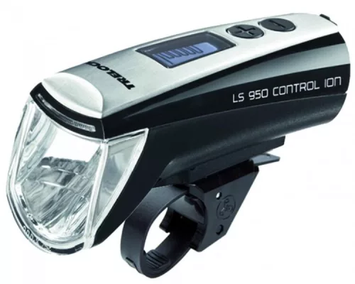 Trelock LS 950 Control ION + LS720 akkumulátoros első+hátsó lámpa [fehér]