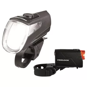   Trelock LS 360 I-GO® ECO / LS 720 akkumulátoros első+hátsó lámpa [fekete]