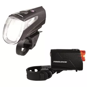   Trelock LS 460 I-GO® POWER / LS 720 akkumulátoros első+hátsó lámpa [fekete]