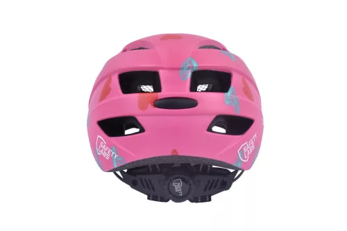 Safety Labs Fiona Light gyermek kerékpáros sisak [rózsaszín szivecskés, 48-53 cm (S)]