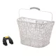 Acor ABK-21304 műanyagfonatos előre szerelhető kosár [fehér]