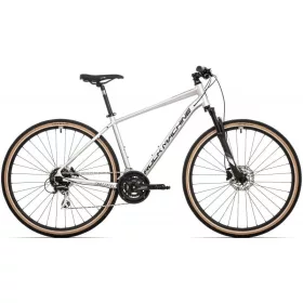   Rock Machine Crossride 300 cross kerékpár [22" (XL), fényes ezüst/fekete]