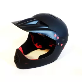   Safety Labs Stamina fullface kerékpáros sisak [matt fekete-piros, 58-61 cm (L)]