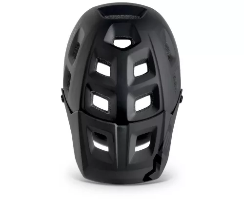 MET Terranova kerékpáros sisak [matt fekete-fényes fekete, 56-58 cm (M)]