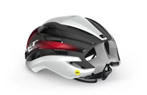MET Trenta Mips kerékpáros sisak [fényes fehér-fekete-piros, 52-56 cm (S)]