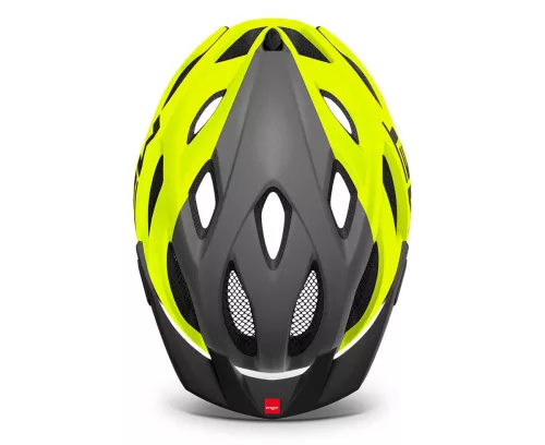 MET Crossover kerékpáros sisak [matt szürke-fluo sárga, 52-59 cm (M)]