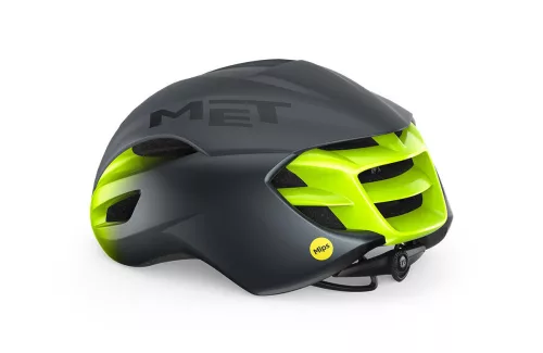 MET Manta Mips kerékpáros sisak [matt szürke-fluo sárga, 52-56 cm (S)]