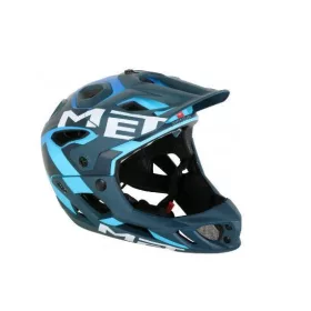   MET Parachute fullface kerékpáros sisak [matt kék-cián, 54-48 cm (M)]