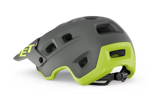 MET Terranova kerékpáros sisak [matt szürke-lime, 52-56 cm (S)]