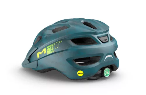 MET Crackerjack Mips New gyermek kerékpáros sisak [olajkék, 52-57 cm (Uni)]