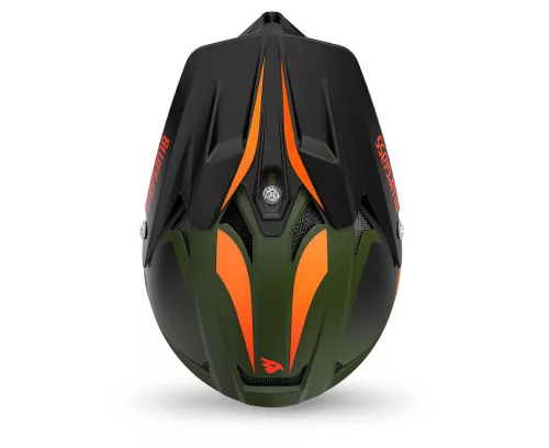 Bluegrass Intox fullface kerékpáros sisak [matt zöld-narancs, 56-58 cm (M)]