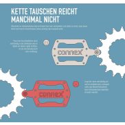 Connex lánctányér kopás mérő
