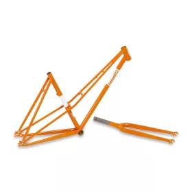 Csepel Royal lady 3* váz szett acél s: 510mm narancs