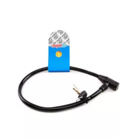   Zár kábel kulcsos 10x600mm csepel fekete(cse:12db) / m-wave fekete