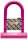Zár u 186x260mm szilikon kulcs pink ty-3872