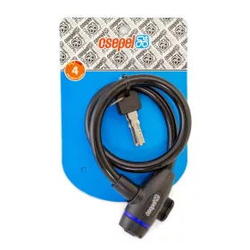   Zár csepel kábel 12x600mm kulcsos 15db/dob kábel csepel 12x600mm kulcsos fekete