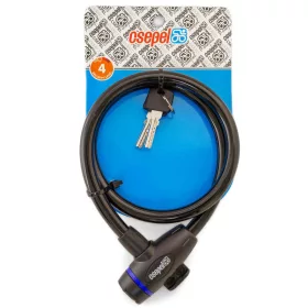   Zár csepel kábel spirál 12x800mm kulcsos 15db/dob kábel spirál csepel 12x800mm kulcsos fek