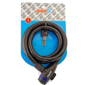   Zár csepel kábel spirál 15x1500mm kulcsos 12db/dob kábel spirál csepel 15x1500mm kulcsos fe