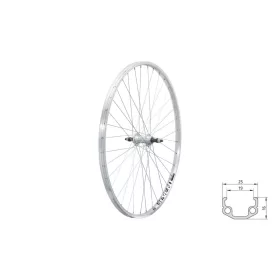   Fűzött hátsó kerék KLS EVENT V-brake R, 28", silver