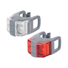 Lámpa szett KLS TWINS II, Steel Grey