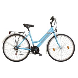 28" Biketek Maxwell trekking női kék váltós