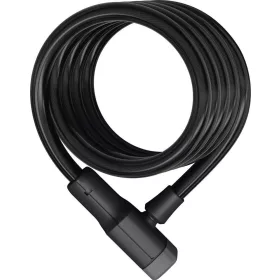 ABUS spirál lakat Booster 6512K/180/12, fekete