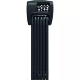   ABUS hajtogatható lakat számzárral BORDO LED 6000C/90, SH tartóval, fekete