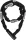ABUS láncos lakat Steel-O-Chain 5805K/110, fekete