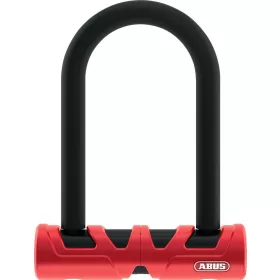   ABUS U-lakat Ultimate 420/150 HB140, USH tartóval, fekete/piros