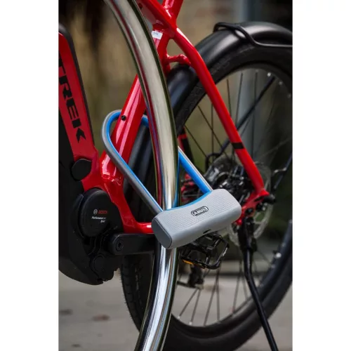 ABUS U-lakat riasztóval SmartX 770A/160 HB230, kulcs nélküli rendszer, kék