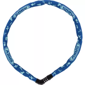   ABUS láncos lakat jelkóddal Steel-O-Chain Symbols 4804C/75, kék