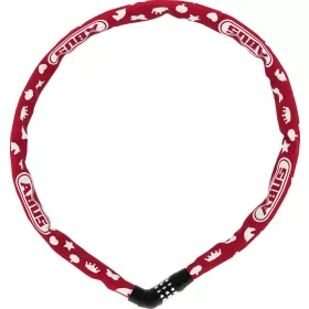   ABUS láncos lakat jelkóddal Steel-O-Chain Symbols 4804C/75, piros