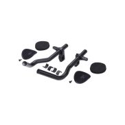   BBB Cycling kerékpáros időfutam könyöklő BHB-52 AeroBase, alumínium, 25.4 és 31.8mm, ergonomikus forma, 365mm hosszú, fekete