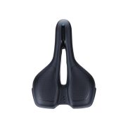   BBB Cycling kerékpáros nyereg BSD-112 SportPlus, unisex, szintetikus bevonat, anatómiai nyílással, emlékező szivacsos, 185mm széles, 265mm hosszú, fekete