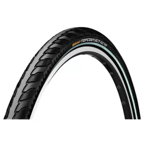   Continental kerékpáros külső gumi 37-622 TopContact II 700x37C fekete/fekete, Skin hajtogathatós reflektoros