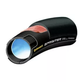   Continental tömlős kerékpáros külső gumi 28x25mm Sprinter fekete/fekete