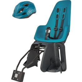   Bobike hátsó gyerekülés ONE maxi + in-mold gyereksisak szettben, vázra és csomagtartóra szerelhető, bahama kék XS
