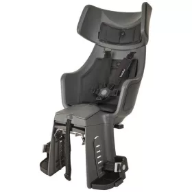   Bobike hátsó gyerekülés EXCLUSIVE tour, vázra szerelhető, magasságban állítható extra fejtámasszal és hátsó LED-del, városi szürke