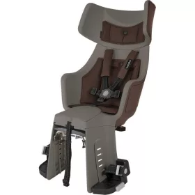   Bobike hátsó gyerekülés EXCLUSIVE tour, vázra szerelhető, magasságban állítható extra fejtámasszal és hátsó LED-del, karamell barna