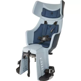   Bobike hátsó gyerekülés EXCLUSIVE tour, csomagtartóra szerelhető, magasságban állítható extra fejtámasszal és hátsó LED-del, farmer kék