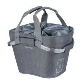   Basil első kosár Classic Carry All Front Basket, KF kompatibilis, kormányadapter nélkül (TBA 70177), szürke