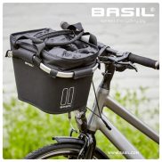   Basil első kosár Classic Carry All Front Basket, KF kompatibilis, kormányadapter nélkül (TBA 70177), szürke