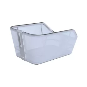   Basil hátsó kosár Cento Tech Fiber WSL, fix rögzítésű WSL felfogatással, kékes ezüst