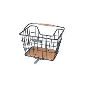   Basil első vagy hátsó kosár Nordland MIK adapterrel (70171) (70170 csomagtartó adapter nem tartozék), fekete